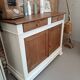 Buffet ancien bois naturel et lin