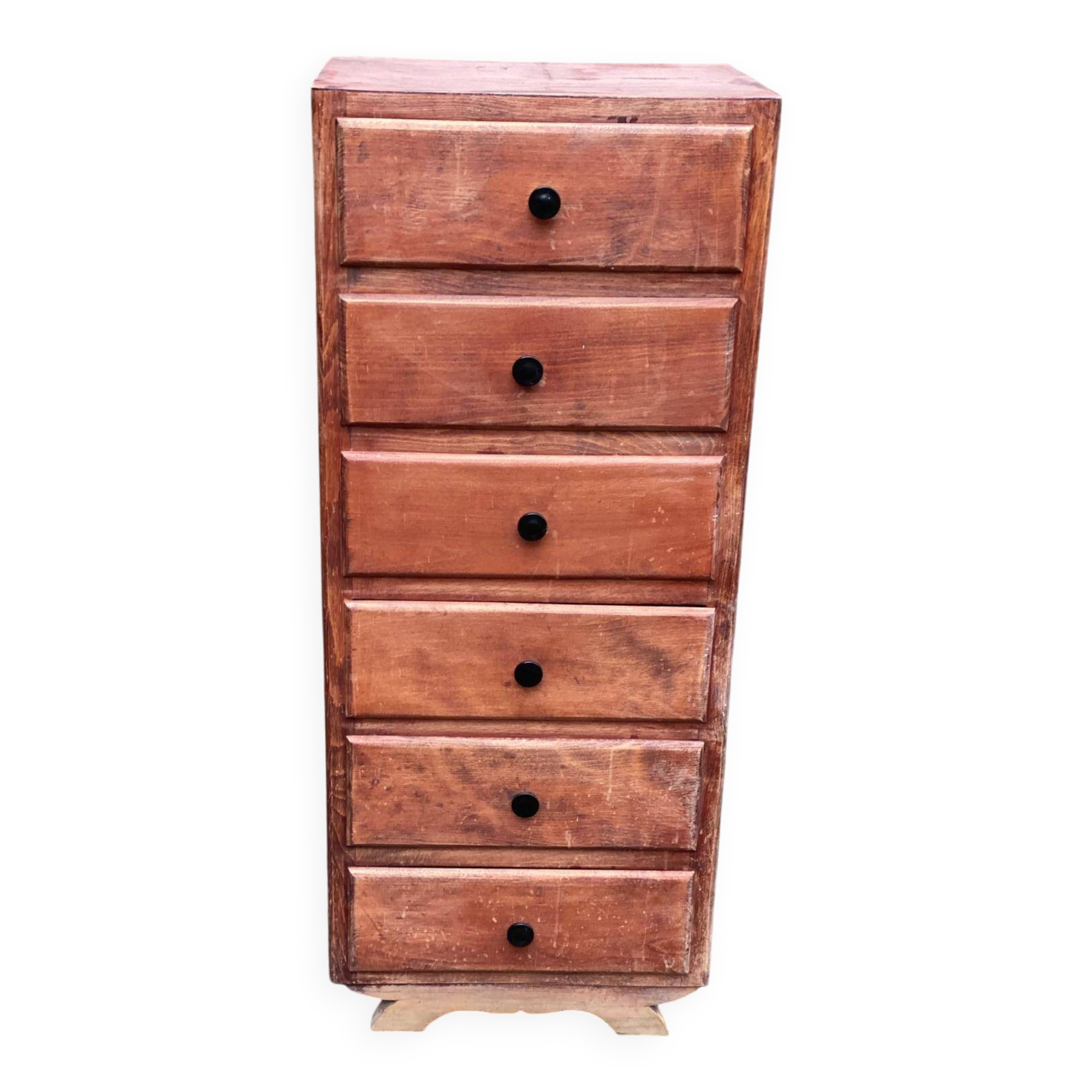 Art Deco chest of drawers, 1950s, in wood