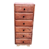 Art Deco chest of drawers, 1950s, in wood