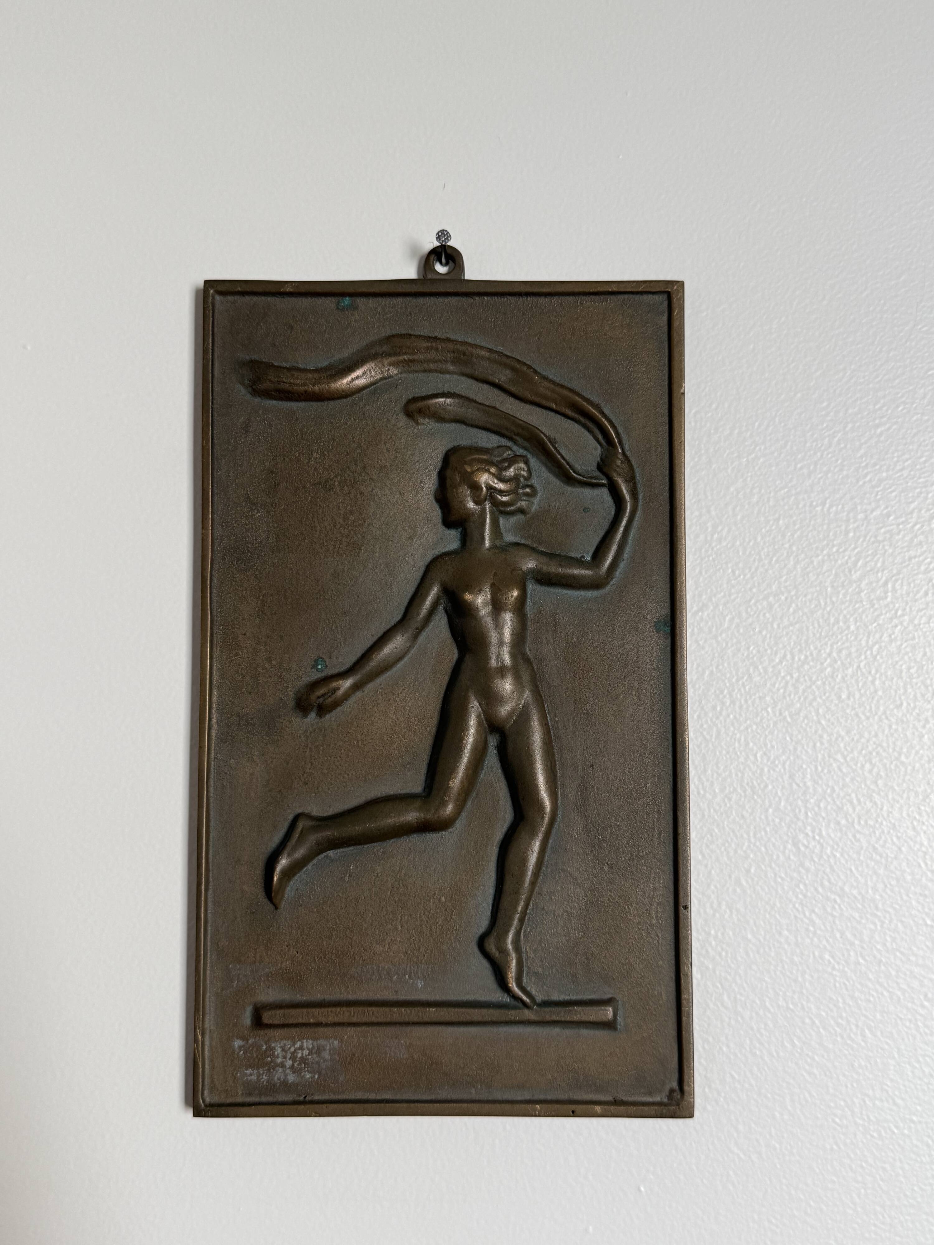 Bas-relief en bronze de David Jahrl