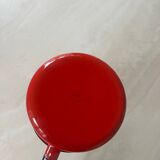 Vintage saucepan, in red enamel made in Finland