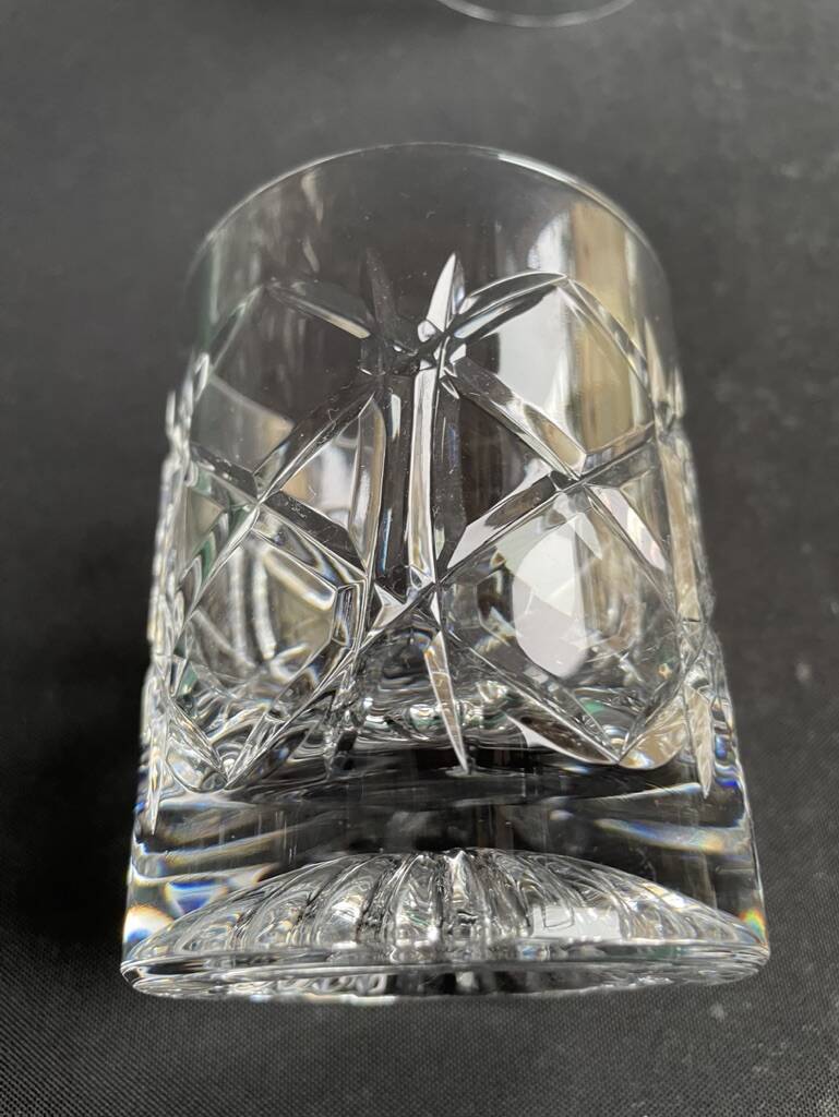 5 Whiskey glasses – Cut crystal