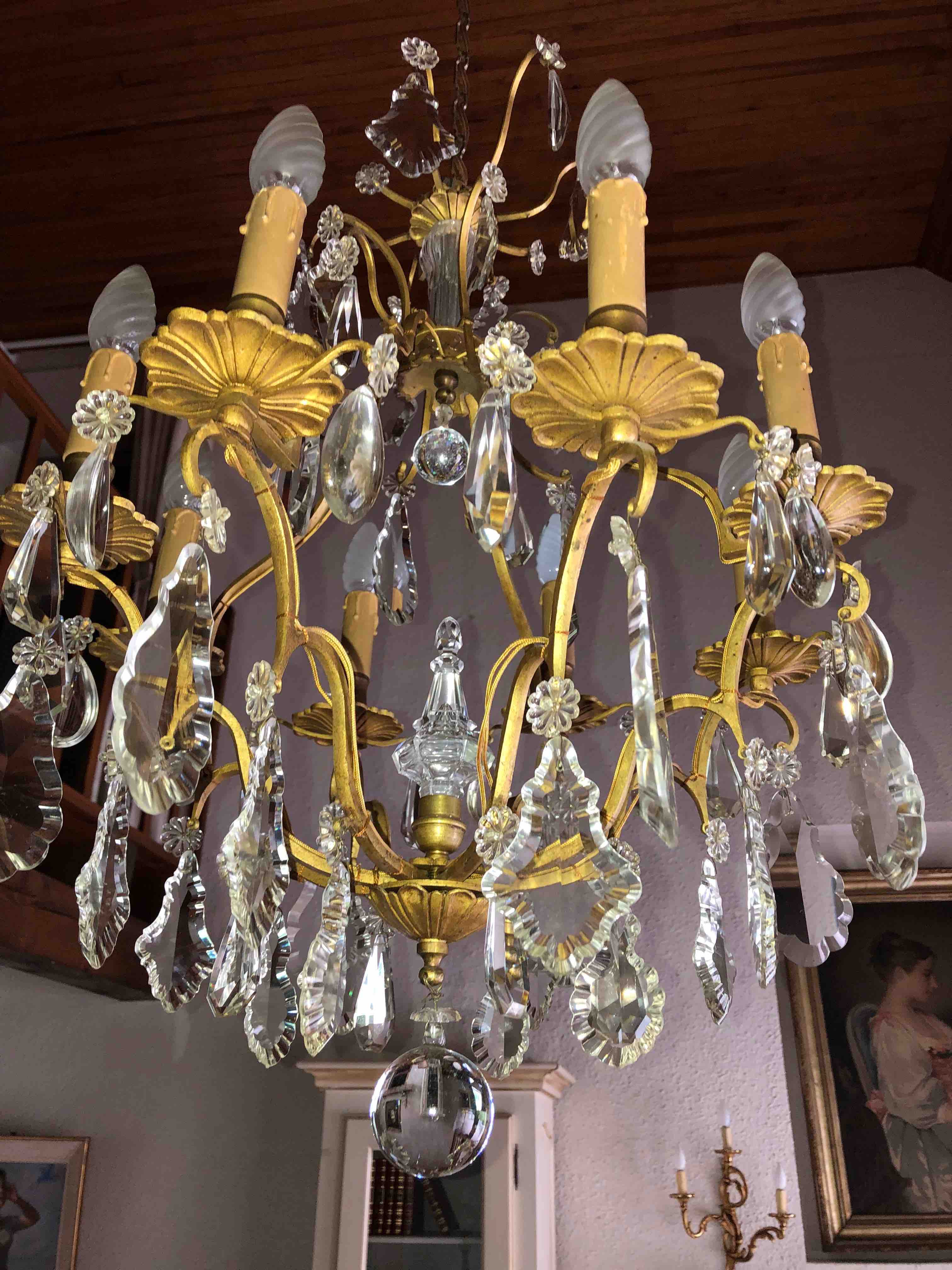 Chandelier style Louis XV