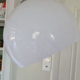 Floor lamp design Lampshade White / chrome and marble