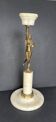 Candélabre en marbre blanc et bronze doré
