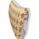 Geometric cushion cover white yellow 30 x 5o