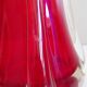 Murano glass vases red and blue