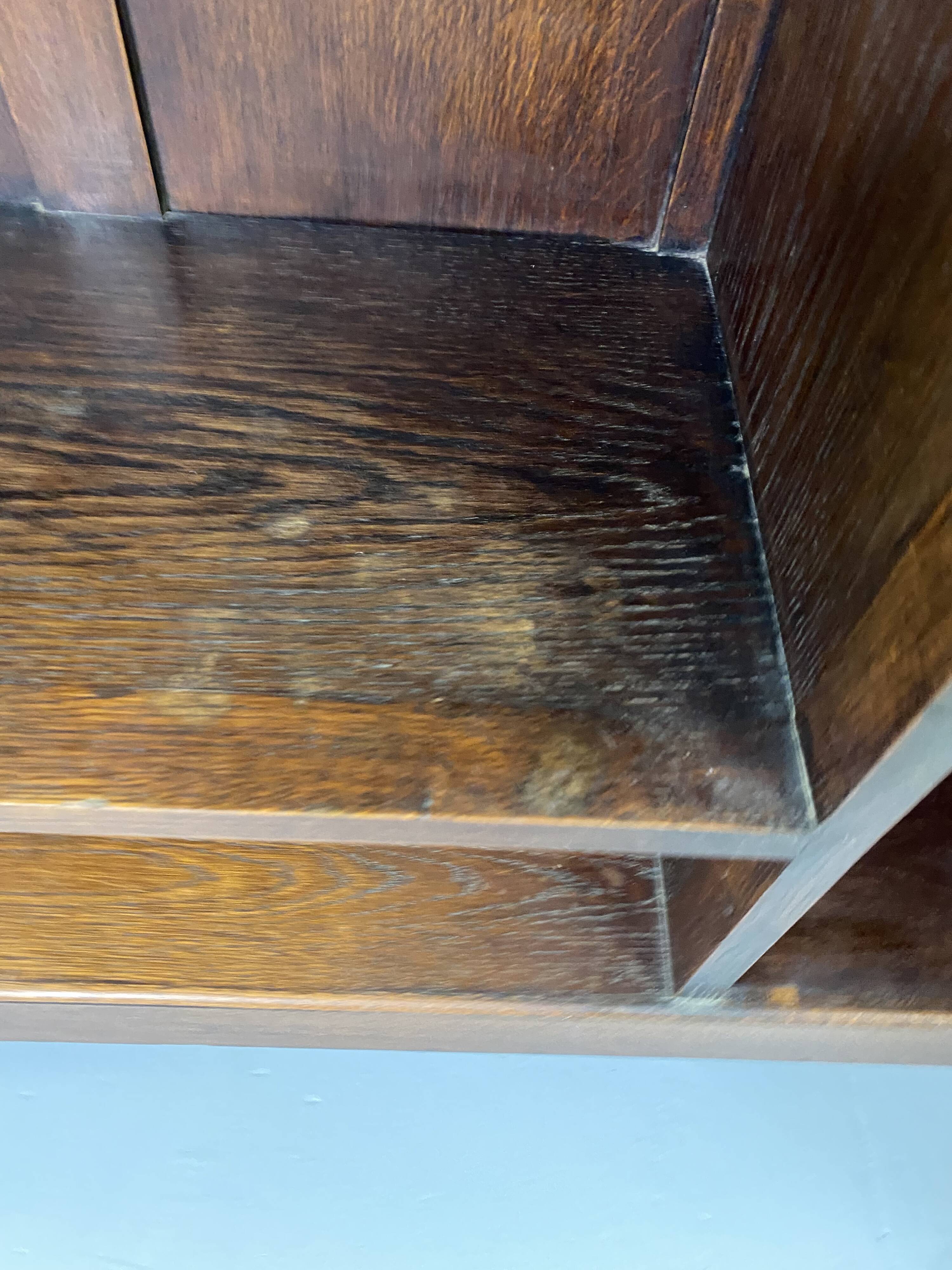 Large vintage wooden bookcase