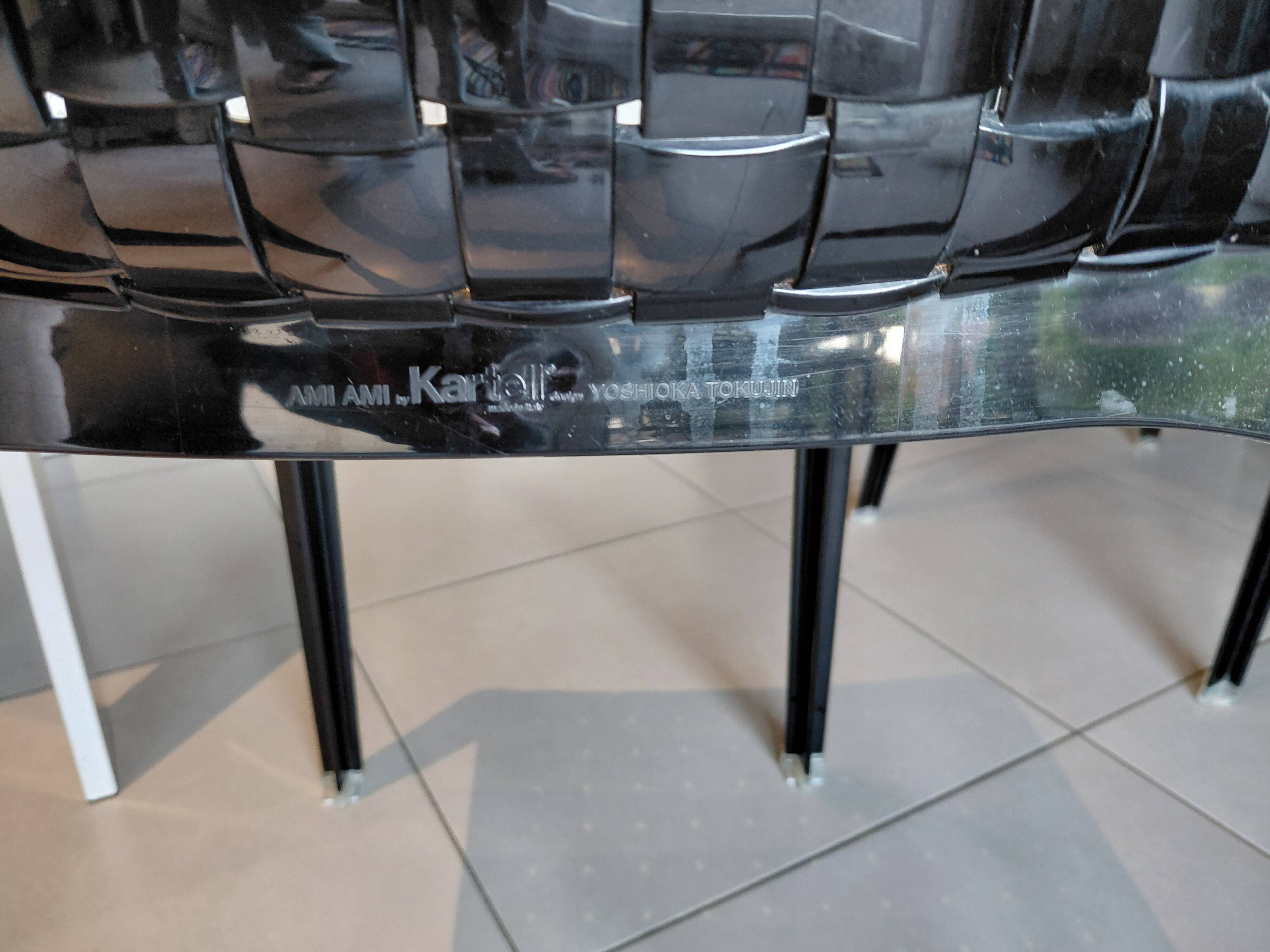 Kartell ami ami black chairs