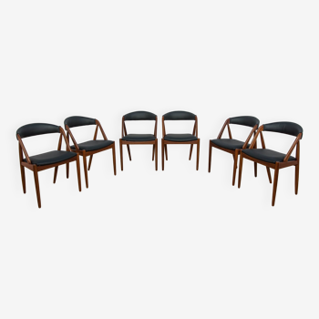 Chaises de Salle à Manger Modèle 31 par Kai Kristiansen pour Schou Andersen, Danemark, 1960s, Set de 6