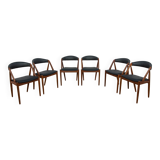 Model 31 Dining Chairs by Kai Kristiansen for Schou Andersen, Denmark, 1960s, Set of 6