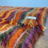 Brown mohair wool plaid/blanket from Vian-Tiran