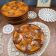 Set of 6 oyster plates – Sarreguemines – brown decor