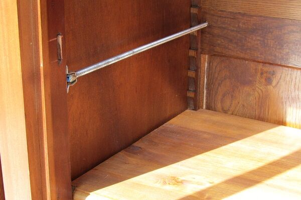 Large library, empire, return from Egypt in mahogany, 4 doors