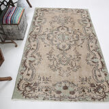 4x7 classic floral vintage tapis rug, 211x125cm