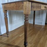 Farm table with turned legs
