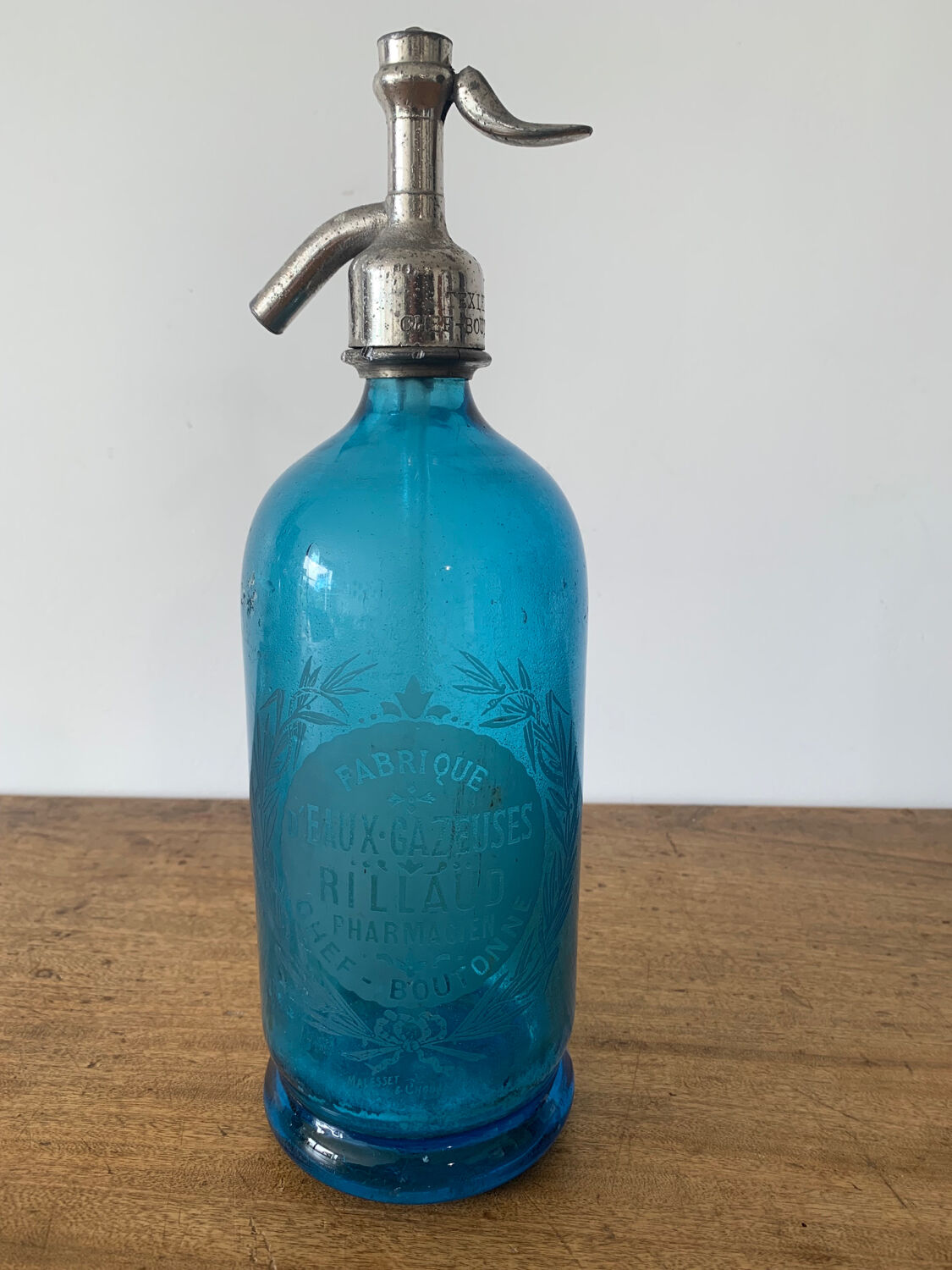 Old bottle of sparkling water