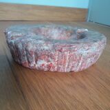 Cendrier presse papier en marbre rouge
