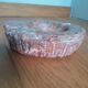 Red marble paperweight ashtray