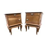Paire de tables de chevet vintage 1950