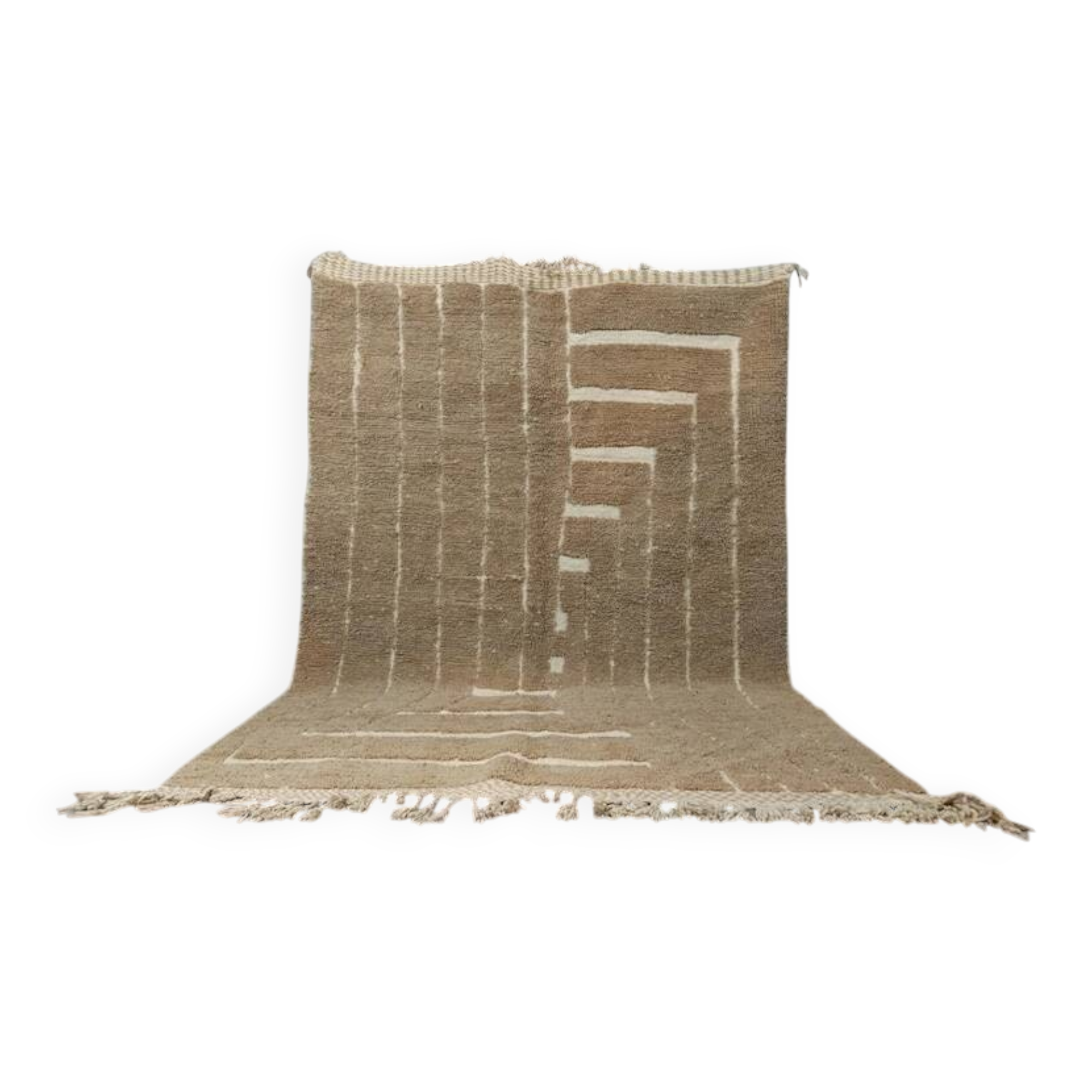 Natural handmade Berber rug, size 150 x 250 cm