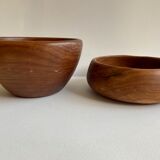 Set of 5 wooden ramekins