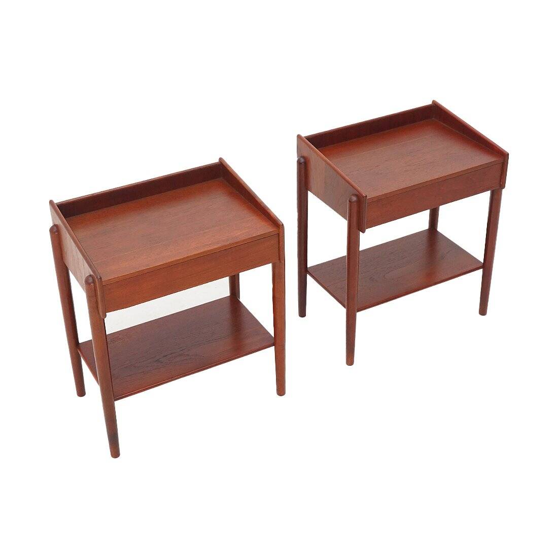 Bedside tables by Børge Mogensen for Soborg Mobler, 1950s, set of 2.