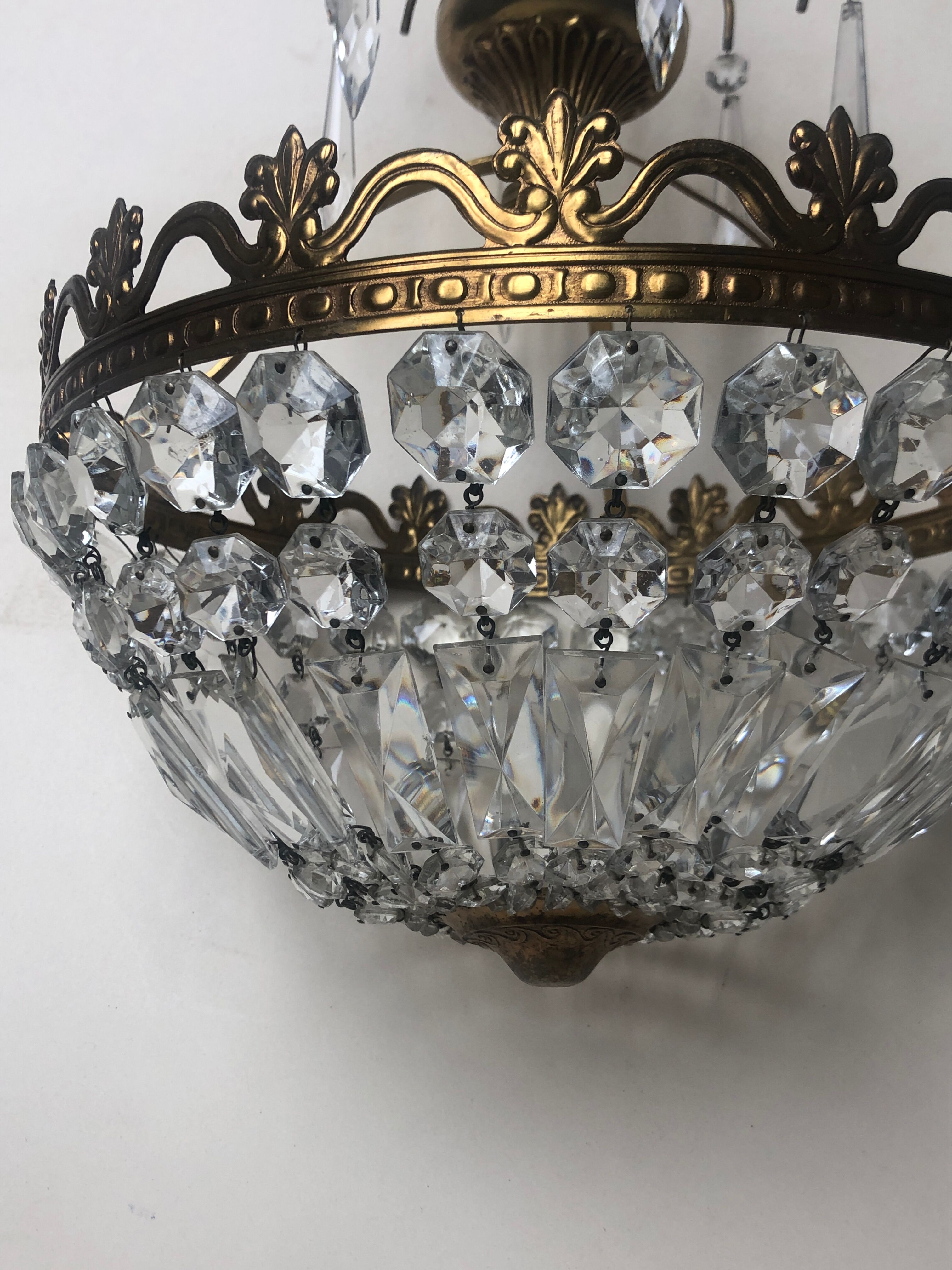 Crystal tassel chandelier