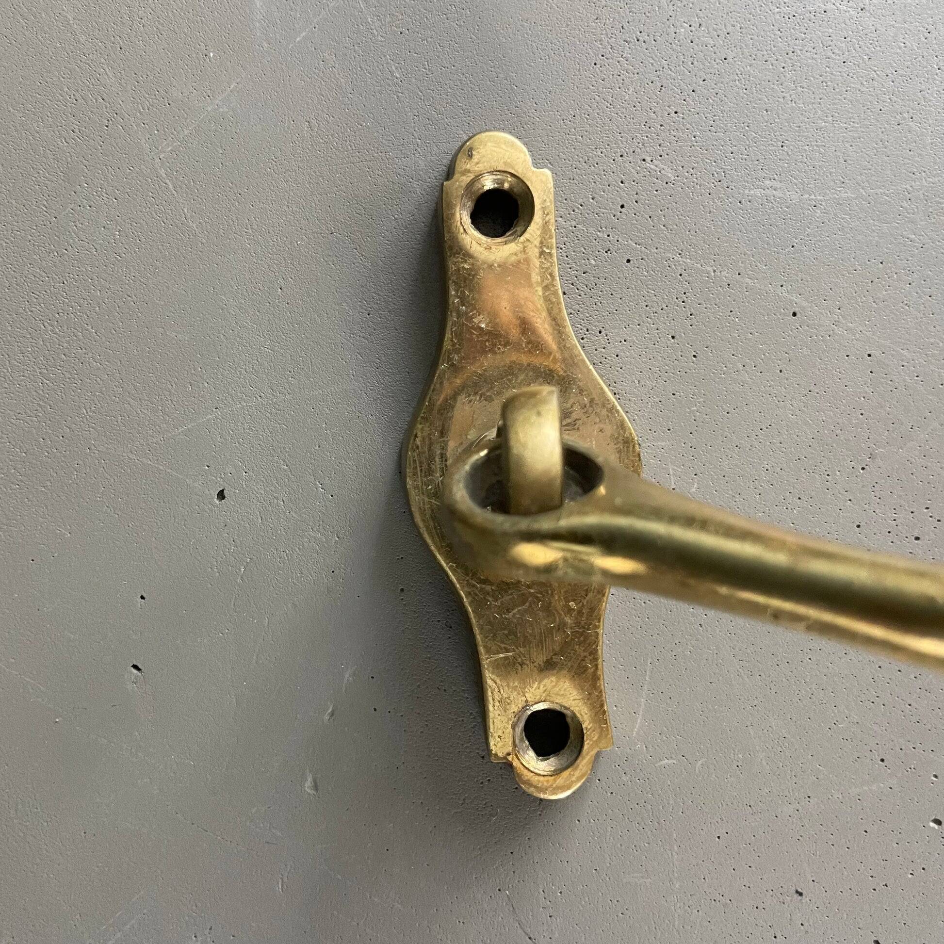 2 paires d’embrasses à rideaux en laiton massif