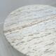 ‘70s Unique Large Round Vintage Marble Dining Table