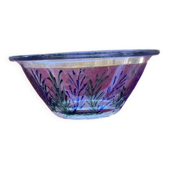 Bol en verre Duralex peint à la main.
