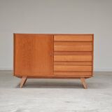 Sideboard U 458 light oak Jiri Jiroutek for Interier Praha 1960