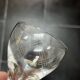 6 crystal glasses 1930 art deco