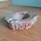 Red marble paperweight ashtray