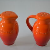 Le Creuset orange advertising salt and pepper