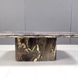Vintage grey marble coffee table, 1970s