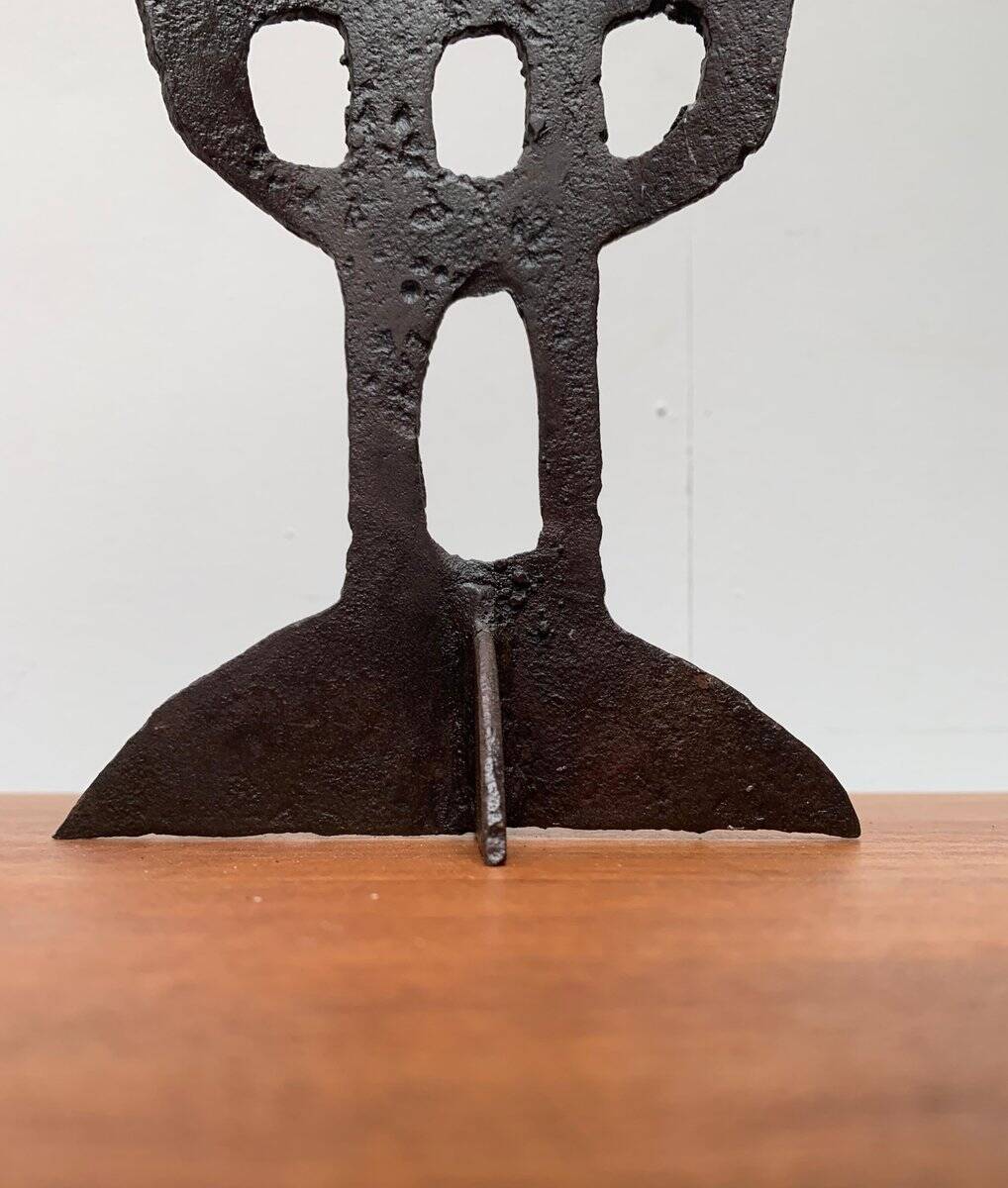 Brutalist Mid-Century Tree of Life Candle Holder by Bertil Vallien for Kosta Boda