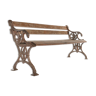 Wooden bench and cast iron