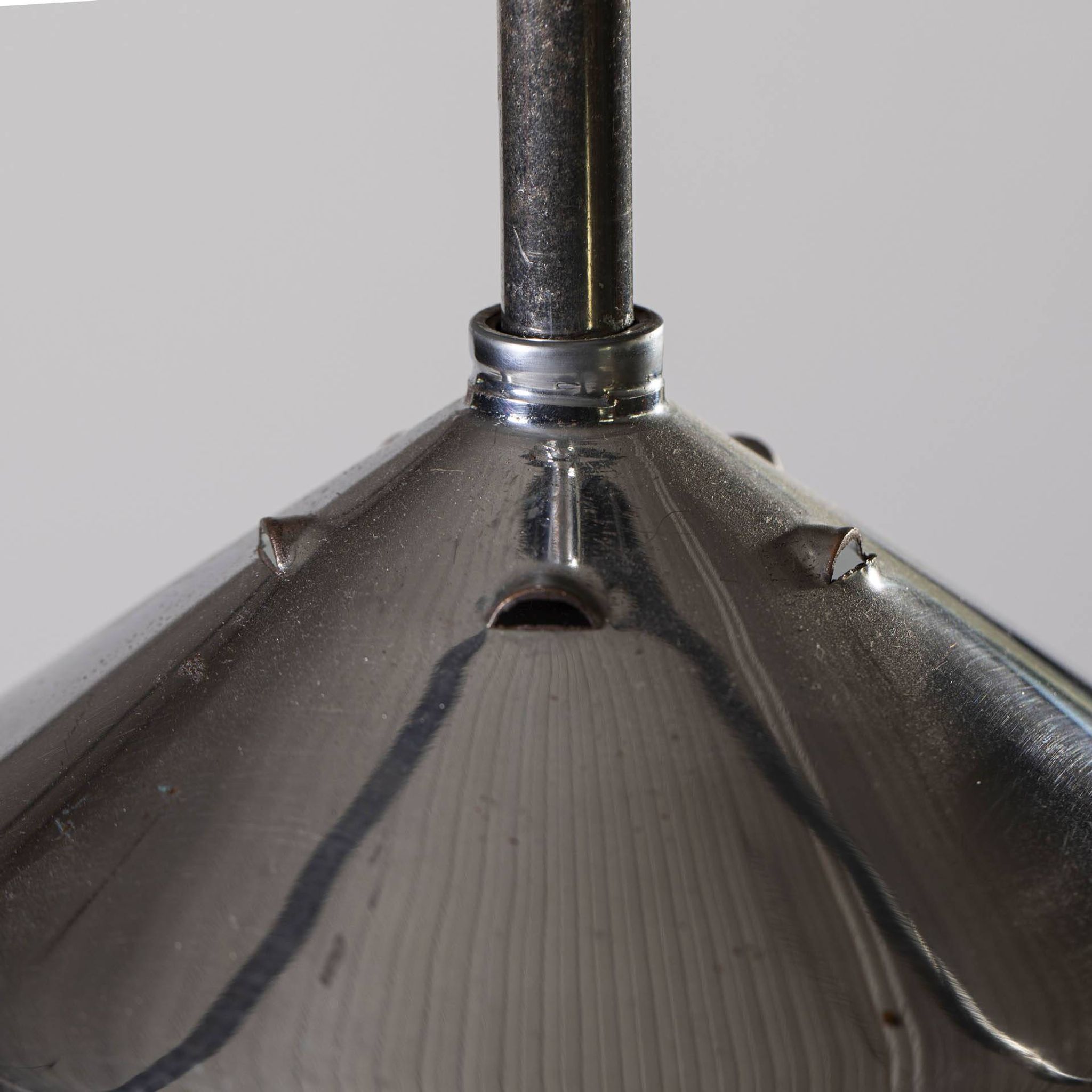 Bauhaus Pendant Lamp in Opaline Glass and Chrome by Napako, 1930s