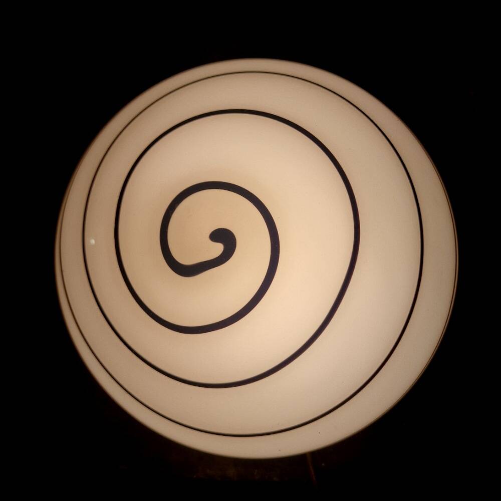 Vintage swirl zebra lamp by eglo 80s 90s