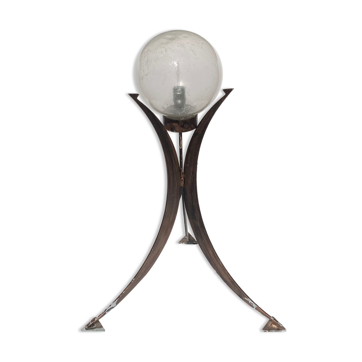 Brutalist tripod floor lamp, Germany 1970s