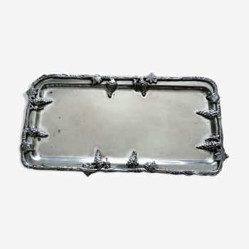 Silver metal tray