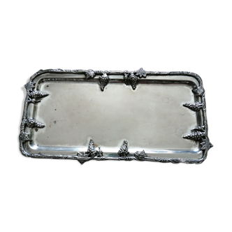 Silver metal tray