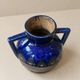 HB Quimper Odetta vase in cobalt blue glazed stoneware — Art Deco design, 1920s