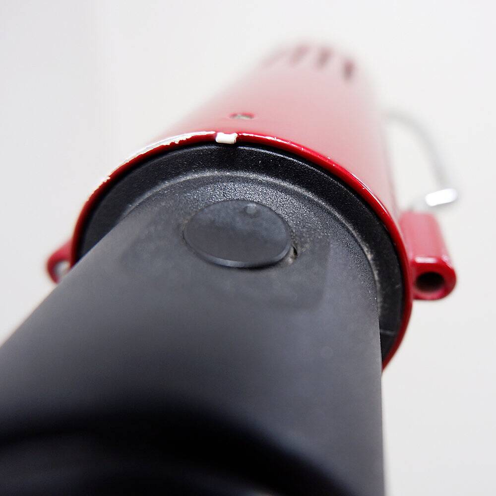 Space Age floor lamp with dark red shade - 1970s