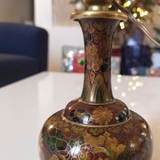 Pied de lampe en email cloisonné