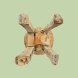Old brutalist quadripod stool