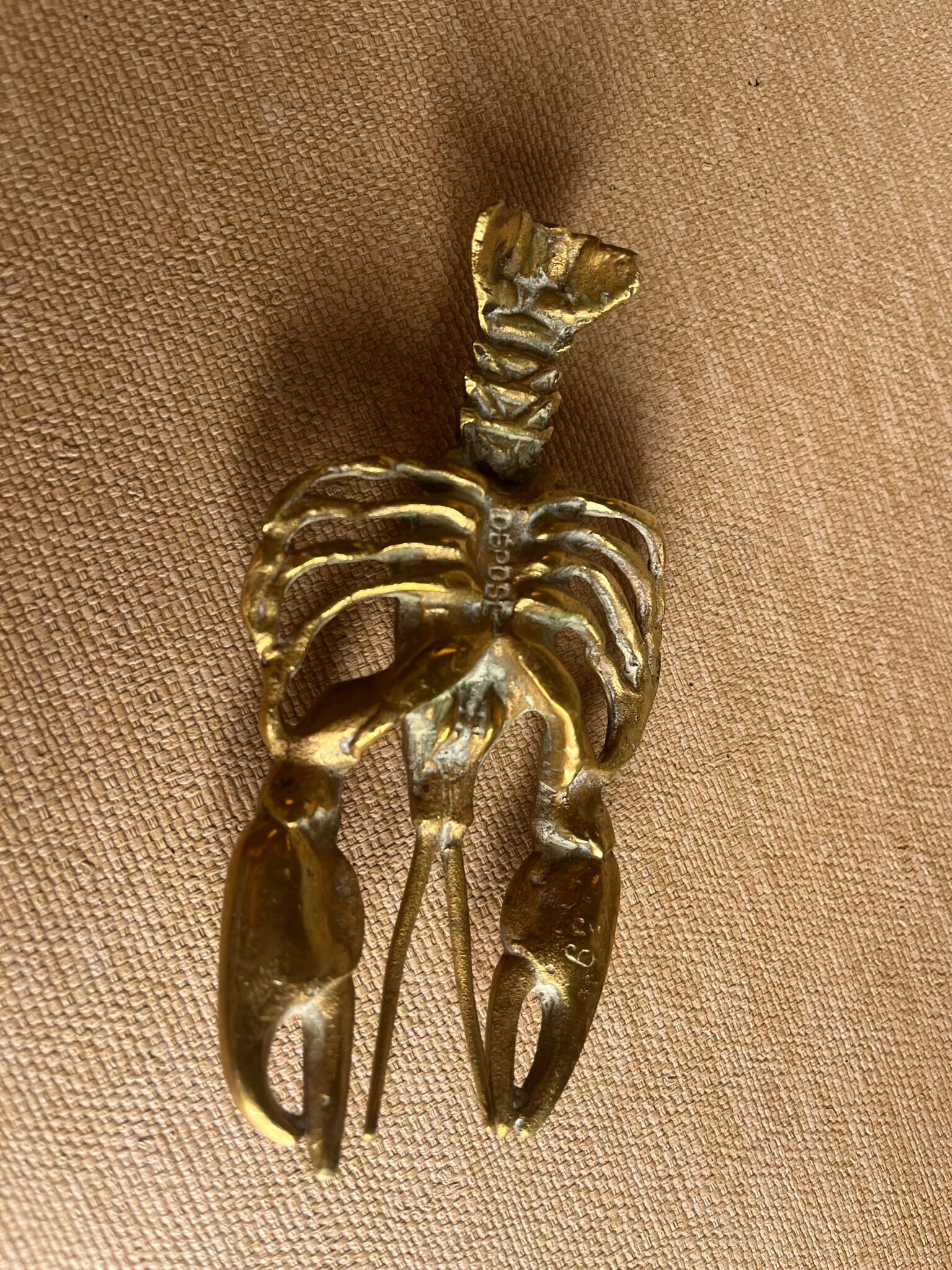 Brass lobster