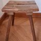 Tabouret de traite, art paysan (XIXe siècle)