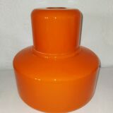 LARGE VINTAGE SUSPENSION LAMP IN ORANGE OPALINE